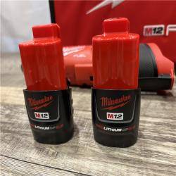 AS-IS Milwaukee FUEL 12V Lithium-Ion Brushless Cordless High Speed 1/4 in. Ratchet Kit
