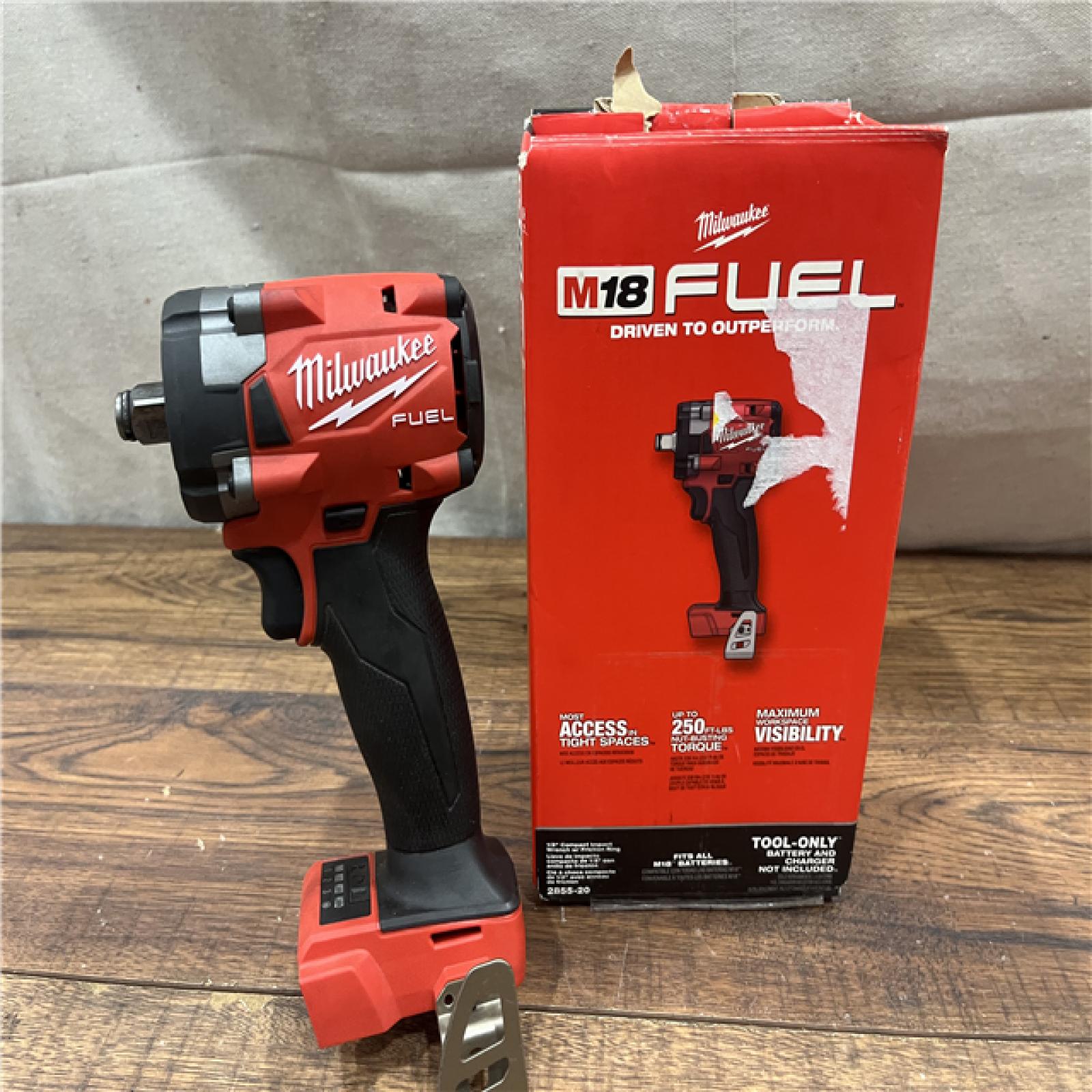 AS-IS Milwaukee M18 18V Fuel 1/2  Compact Impact with Friction Ring 2855-20
