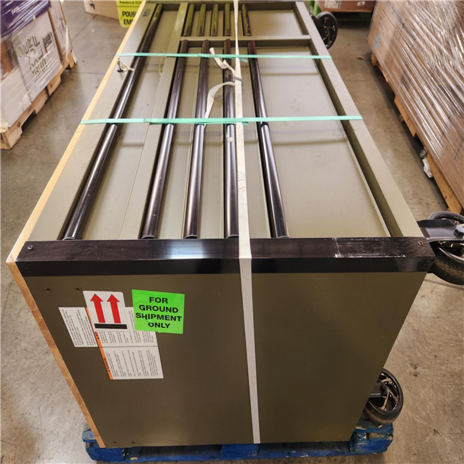 Phoenix Husky Limited Edition 52 in. x 24.5 in. D 10-Drawer Army Green Mobile Workbench with Solid Wood Top