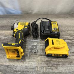 AS-IS DEWALT Atomic 20V Max Lithium-Ion Brushless Cordless Compact 1/4 in. Impact Driver Kit