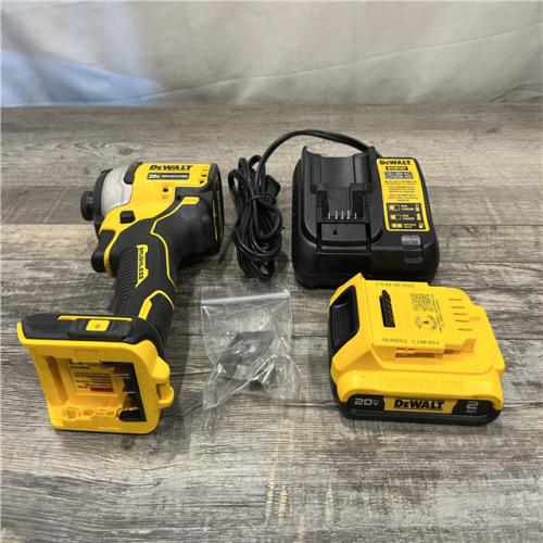 AS-IS DEWALT Atomic 20V Max Lithium-Ion Brushless Cordless Compact 1/4 in. Impact Driver Kit