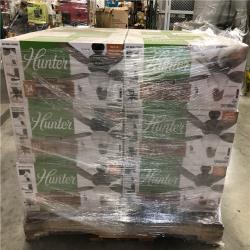 DALLAS LOCATION -NEW! Hunter Channing 54 in. Hunter Express Indoor Noble Bronze Ceiling Fan with Remote and Light Kit Included PALLET-(18 UNITS)