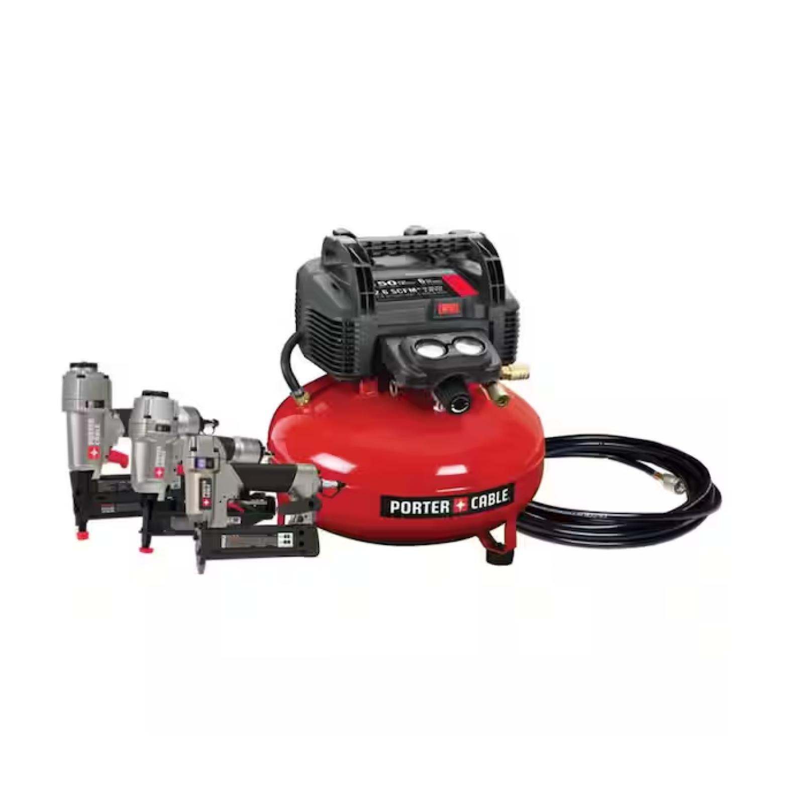 NEW! - Porter Cable 3-Tool and Compressor Combo Kit