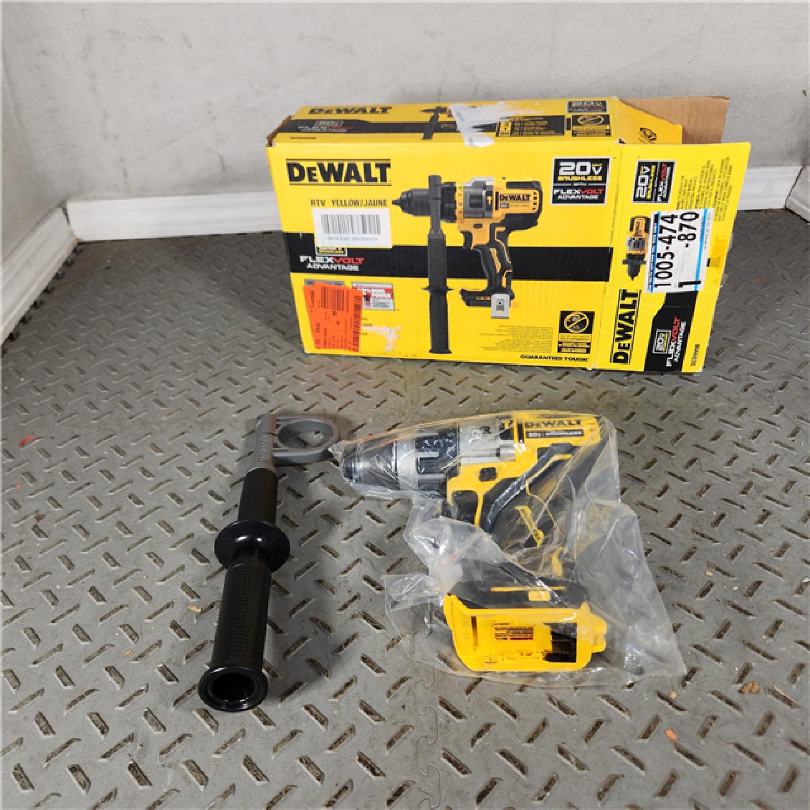 Houston Location - AS-IS Dewalt DCD999B 20V MAX Flexvolt 1/2  Cordless Hammer Drill Bare Tool - Appears IN LIKE NEW Condition
