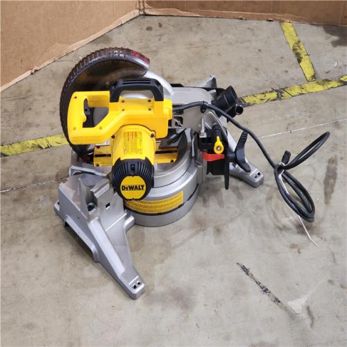 HOUSTON LOCATION - AS-IS DEWALT 15 Amp Corded 10 in. Compound Single Bevel Miter Saw