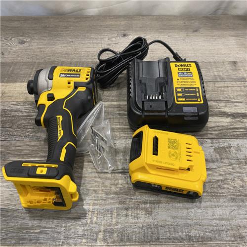 AS-IS DEWALT Atomic 20V Max Lithium-Ion Brushless Cordless Compact 1/4 in. Impact Driver Kit