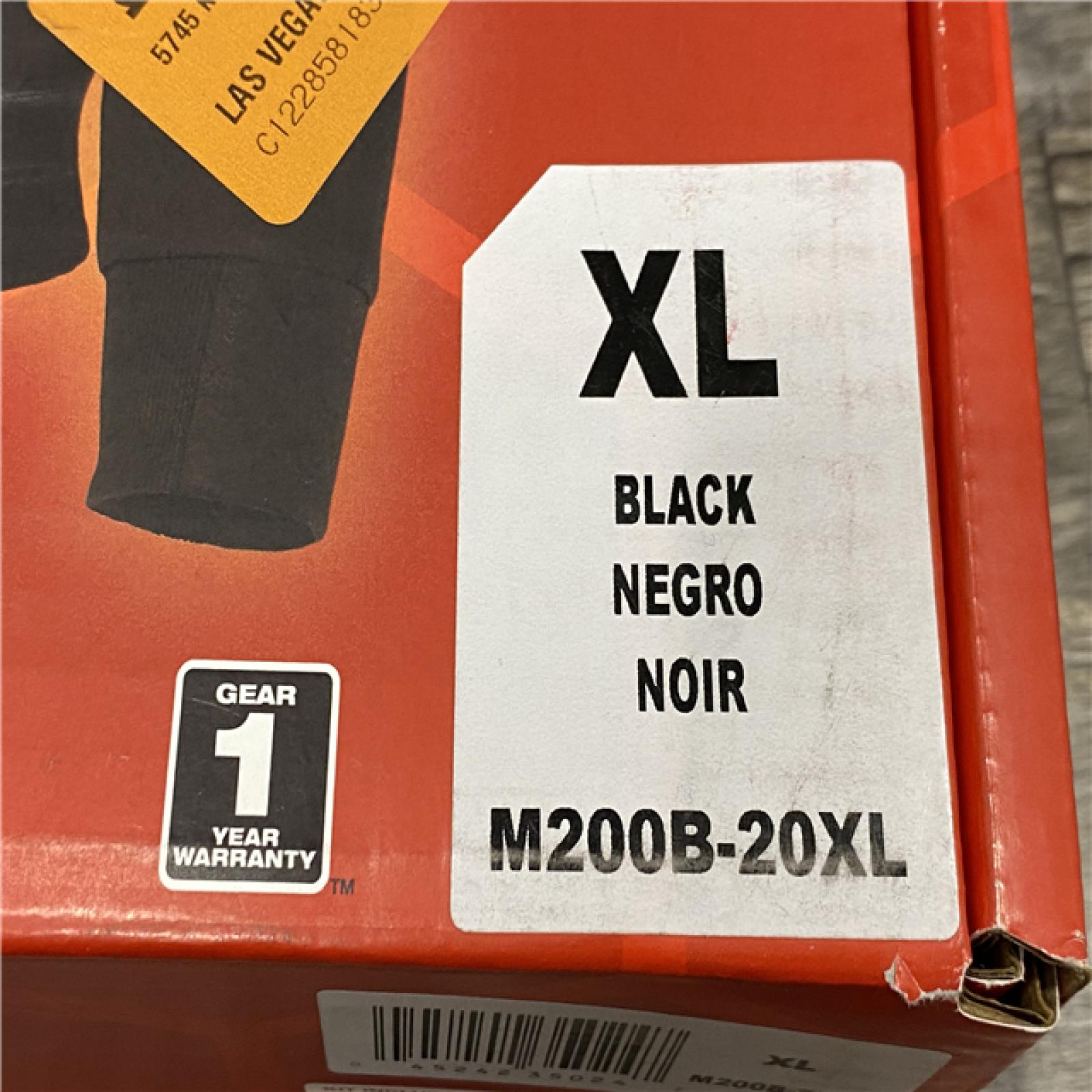 NEW - Milwaukee Men's X-Large 12-Volt Lithium Ion Cordless Black Heated Hooded Jacket (Jacket Only)