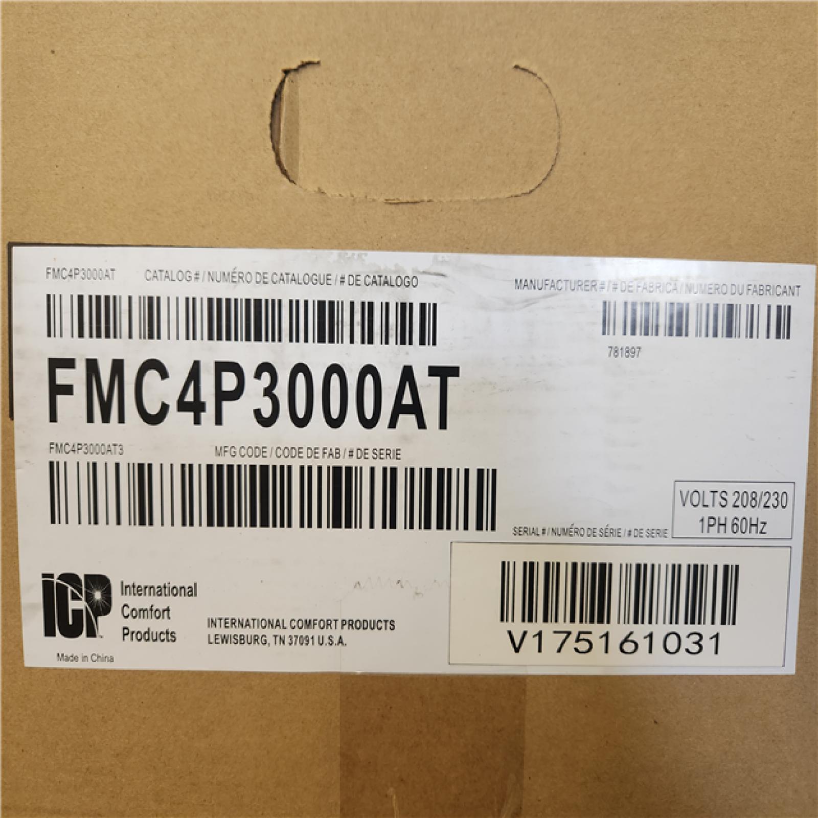 Phoenix Location NEW Tempstar - FMC4P3000AT - 2-1/2 Ton, Cased Apartment Piston Fan Coil Pallet (5 Boxes)
