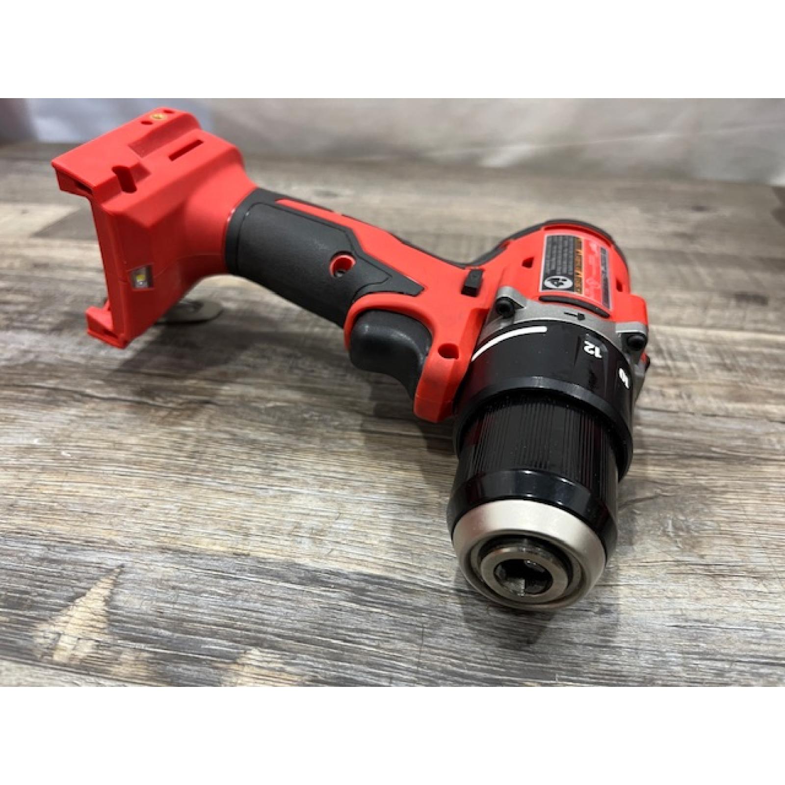 AS-IS Milwaukee 18V Lithium-Ion Brushless Cordless 1/2 in. Compact Hammer Drill/Driver Kit