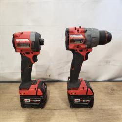 AS-IS- Milwaukee  FUEL 18V Lithium-Ion Brushless Cordless Hammer Drill and Impact Driver Combo Kit
