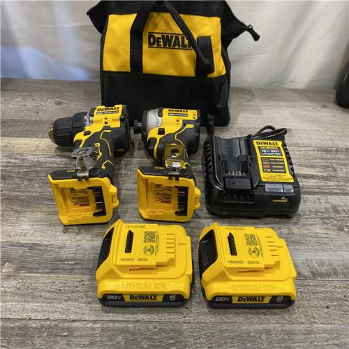 AS-IS DEWALT ATOMIC 20-Volt MAX Lithium-Ion Cordless (2-Tool) Combo Kit