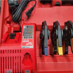 CALIFORNIA AS-IS MILWAUKEE M18 SHORT THROW PRESS TOOL W/ VIEGA PUREFLOW JAWS