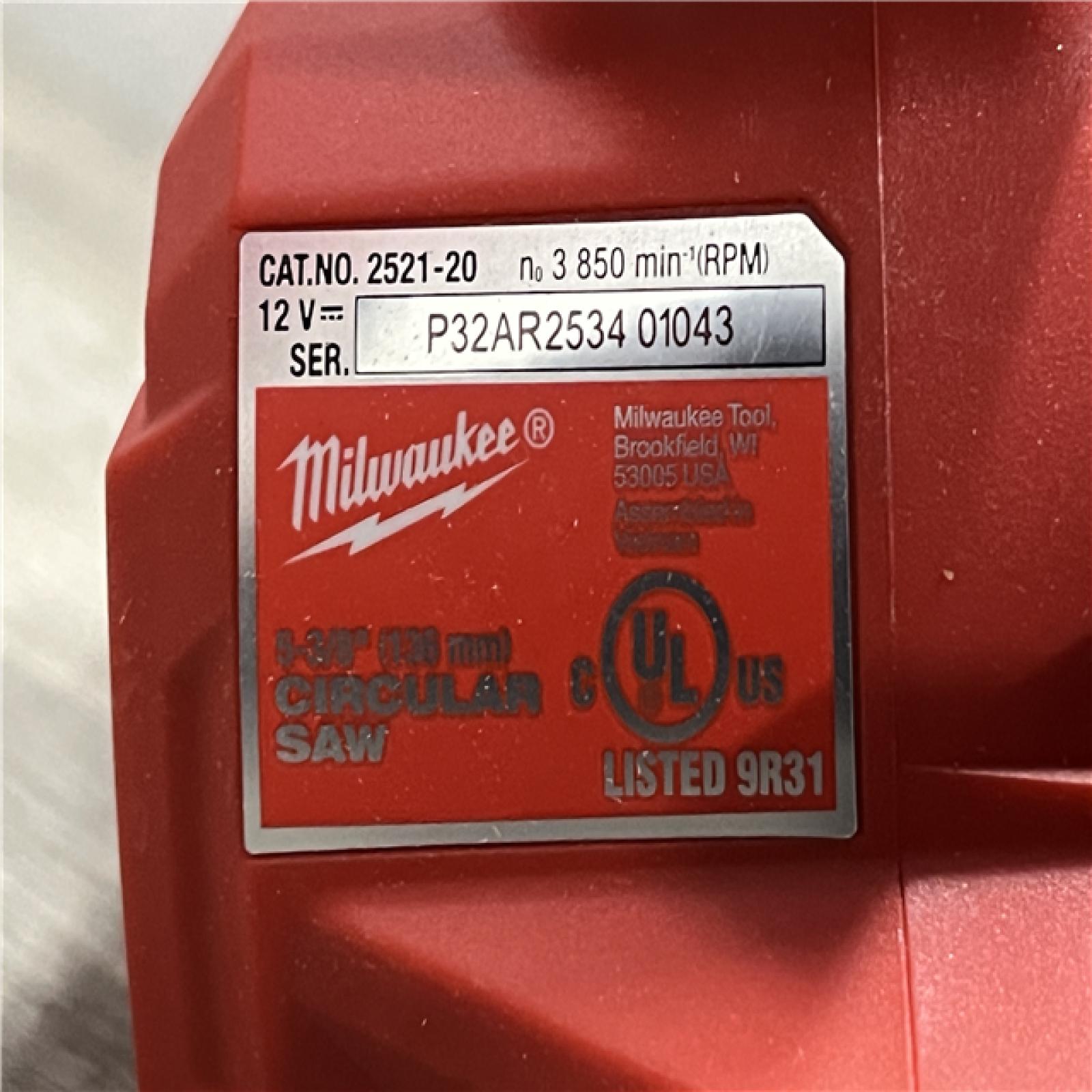 AS-IS Milwaukee FUEL 12V Lithium-Ion Brushless 5-3/8 in. Cordless Circular Saw (Tool-Only)