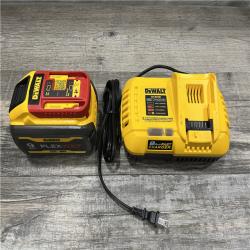 AS-IS DEWALT 20V/60V MAX FLEXVOLT Lithium-Ion 9.0Ah Battery and Charger Starter Kit