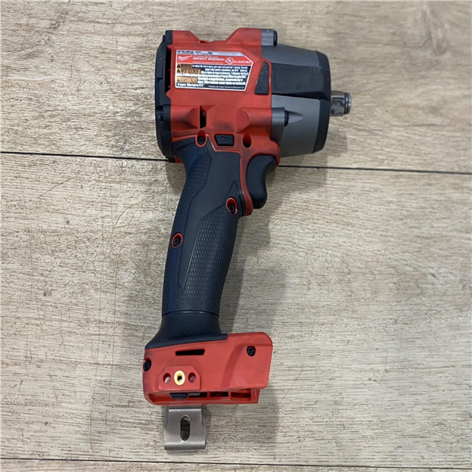 AS-IS Milwaukee M18 FUEL 18V Cordless Mid Torque 1/2 in. Impact Wrench W/ M12 FUEL 3/8 in. Ratchet & Battery/Charger Combo Kit