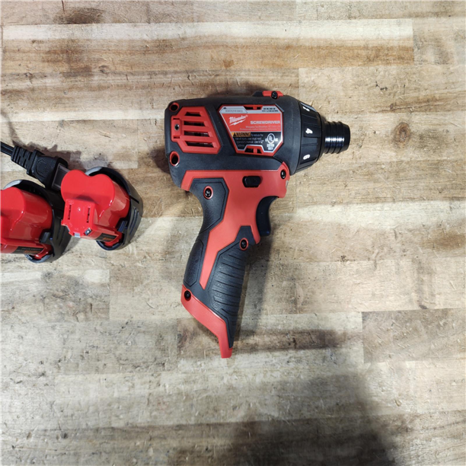 HOUSTON LOCATION - AS - IS Milwaukee 12V Lithium-Ion Cordless 1/4 in. Hex Screwdriver Kit