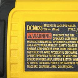 AS-IS DEWALT ATOMIC 20V MAX Lithium Ion Cordless 23 Gauge Pin Nailer Kit