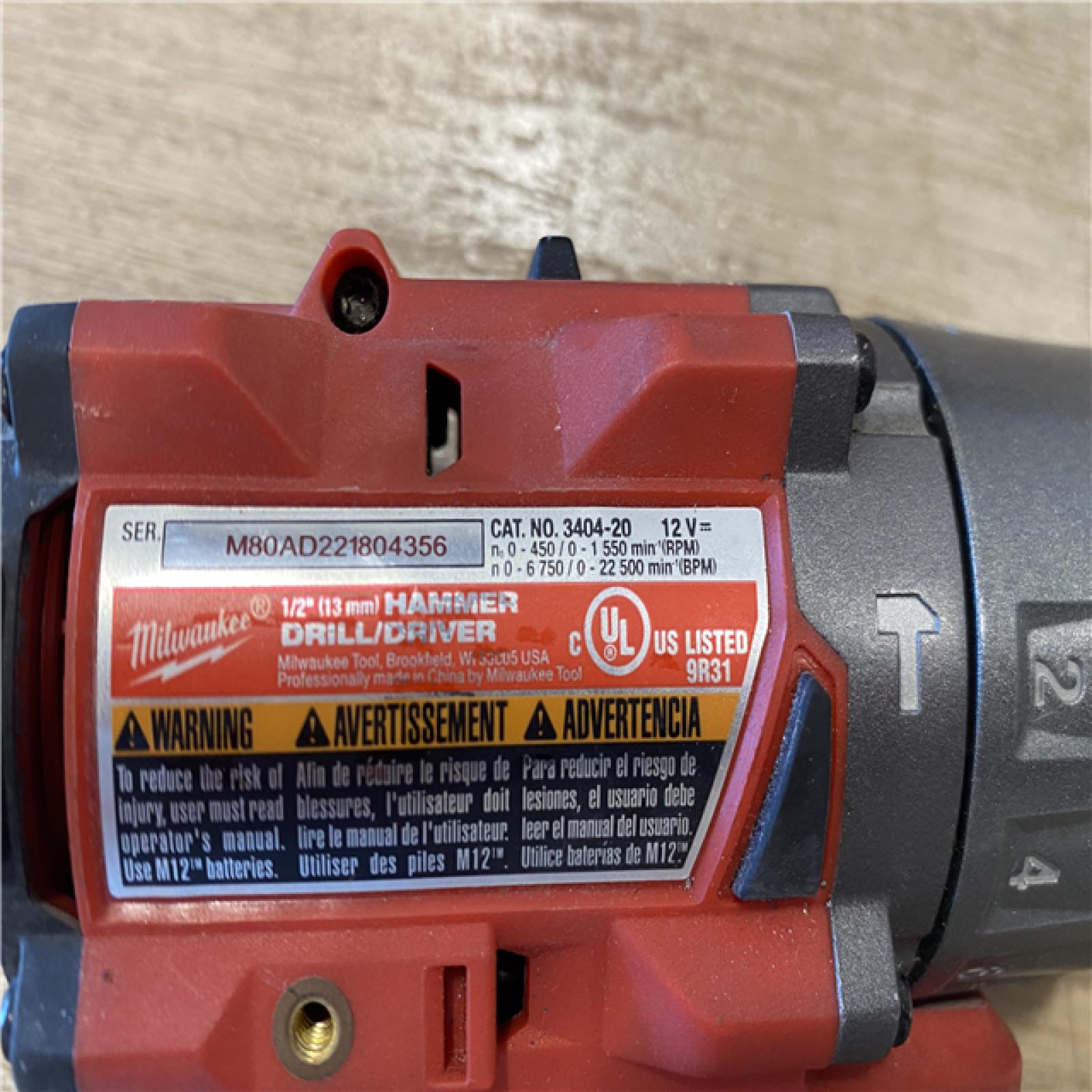 AS-IS Milwaukee FUEL 12-Volt Lithium-Ion Brushless Cordless Hammer Drill and Impact Driver Combo Kit