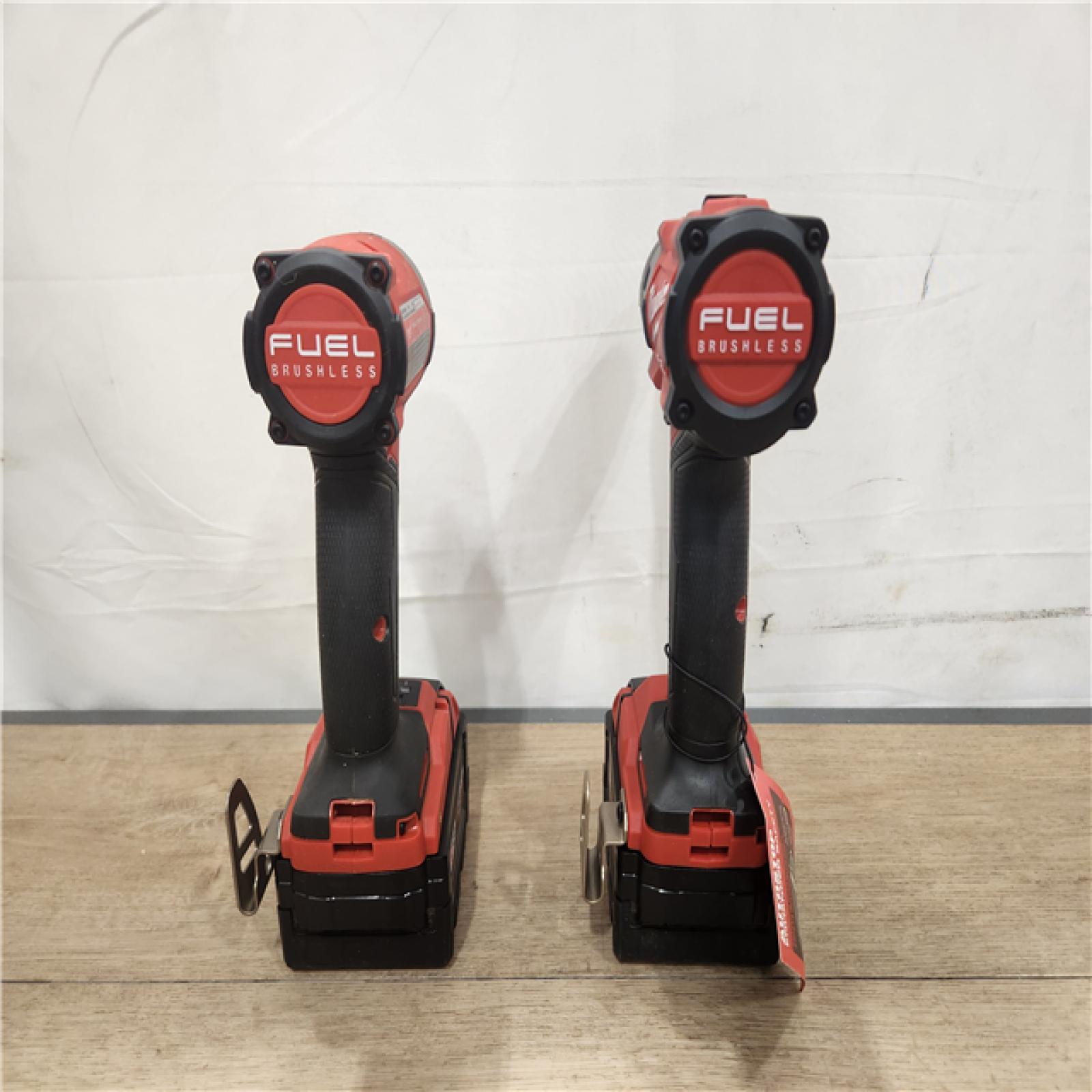 AS-IS- Milwaukee  FUEL 18V Lithium-Ion Brushless Cordless Hammer Drill and Impact Driver Combo Kit