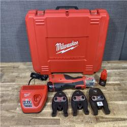 Houston Location AS-IS Milwaukee 12-Volt Lithium-Ion Force Logic Cordless Press Tool Kit