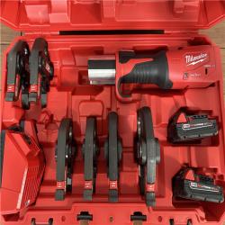 California AS-IS Milwaukee Force Logic M18 Press Tool Kit  Includes (2) Batteries  Charger & Hard Case; Appears in Excellent Condition