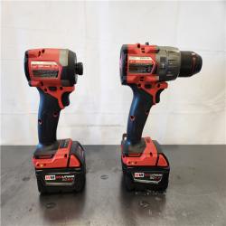 AS-IS- Milwaukee FUEL 18V Lithium-Ion Brushless Cordless Hammer Drill and Impact Driver Combo Kit