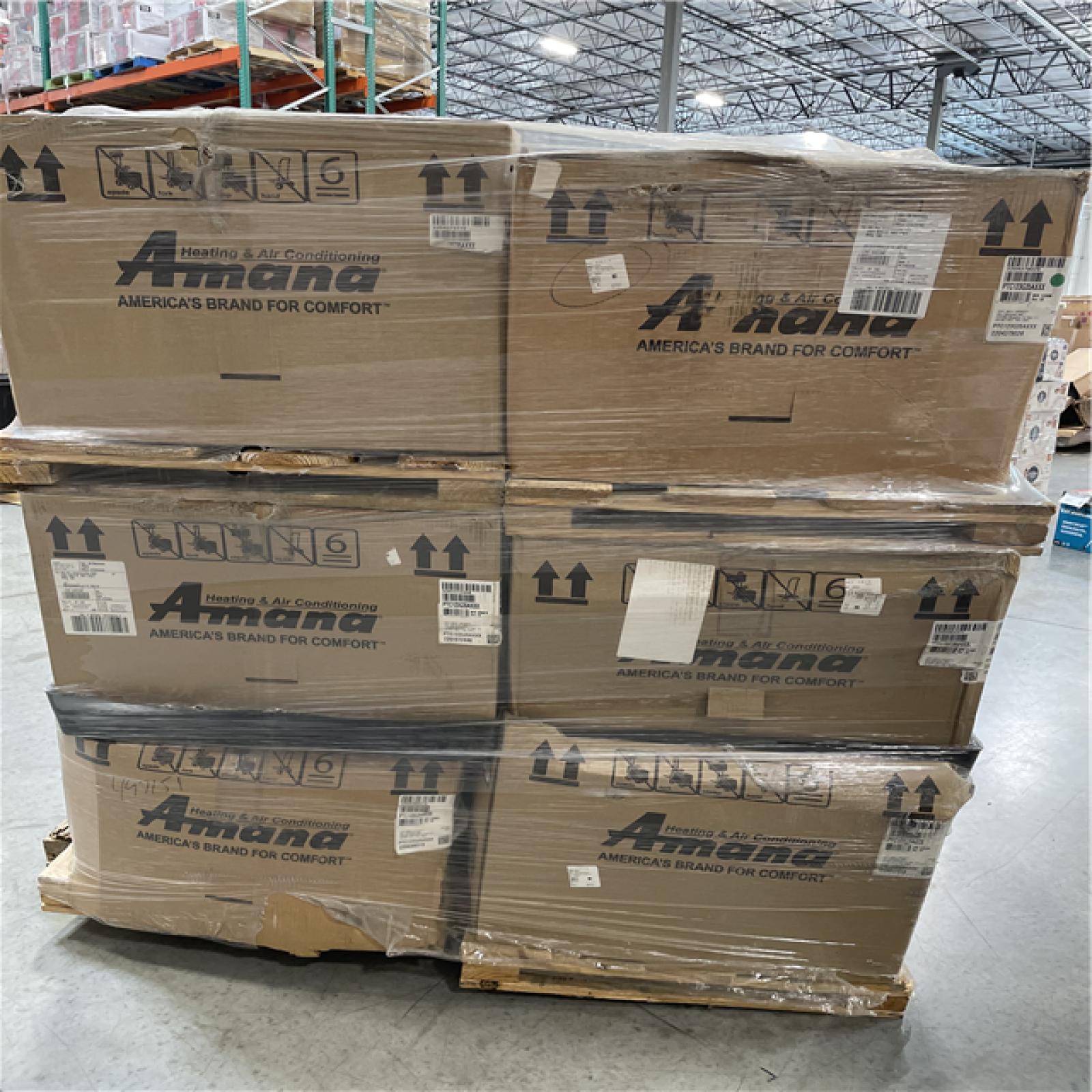 DALLAS LOCATION- Amana PTAC Air Conditioner - 12K BTU - R410A - 230/208V PALLET -(6 UNITS)