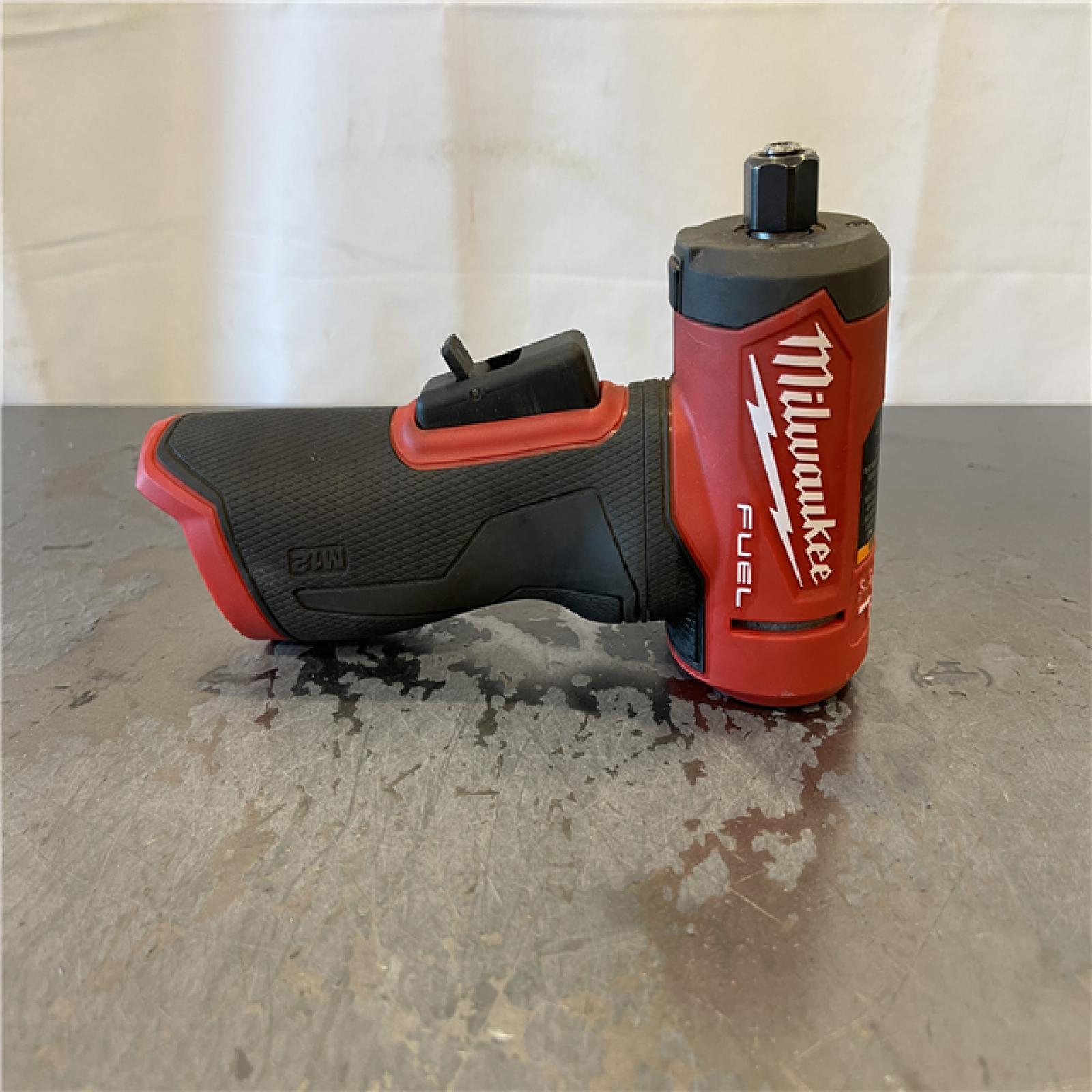 AS-IS - Milwaukee M12 FUEL 12V Lithium-Ion Brushless Cordless 1/4 in. Right Angle Die Grinder
