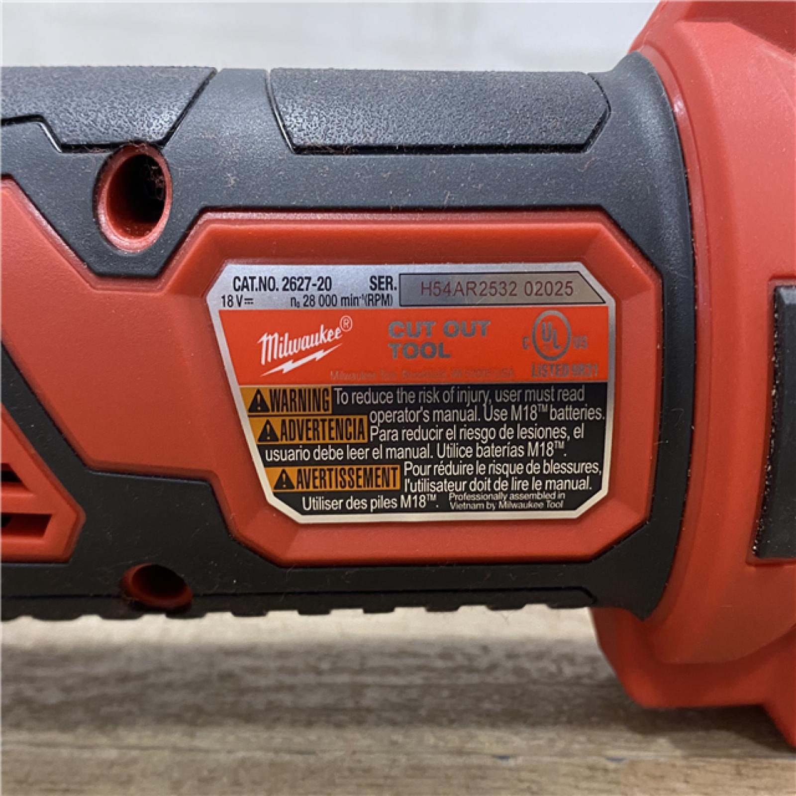 AS-IS Milwaukee M18 Cut Out Tool 2627-20 (Tool-Only)