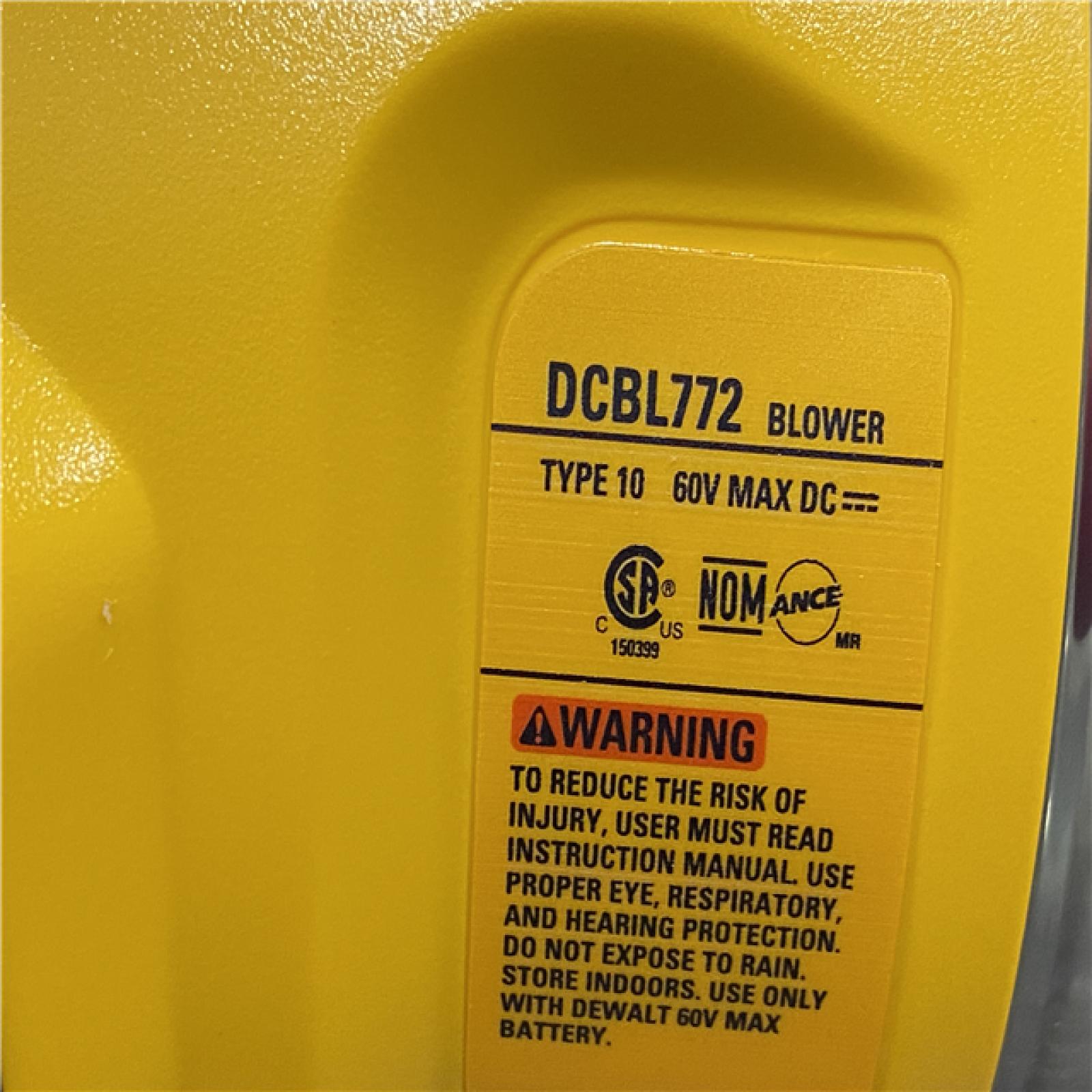 AS-IS DEWALT FLEXVOLT 60V MAX 125 MPH 600 CFM Brushless Cordless Battery Powered Blower Kit