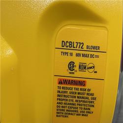 AS-IS DEWALT FLEXVOLT 60V MAX 125 MPH 600 CFM Brushless Cordless Battery Powered Blower Kit