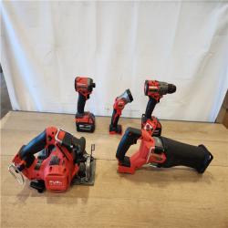 AS-IS- Milwaukee FUEL 18V Lithium-Ion Brushless Cordless (5-Tool) Combo Kit