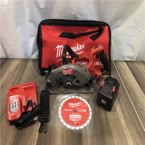 AS-IS Milwaukee  FUEL 18V Lithium-Ion Cordless 7-1/4 in. Rear Handle Circular Saw Kit