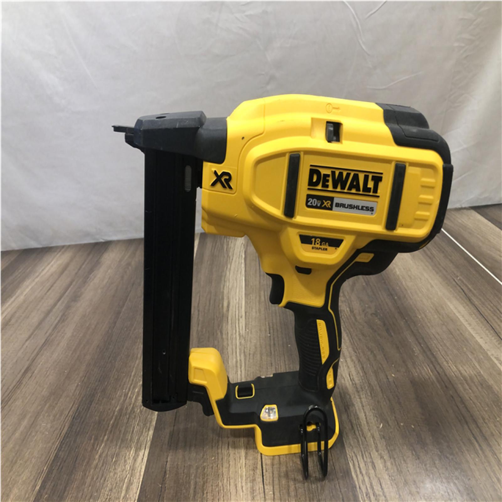 AS-IS DEWALT Cordless 18-Gauge Narrow Crown Stapler (Tool Only)