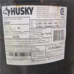 CALIFORNIA AS-IS Husky 60 Gallon Air Compressor