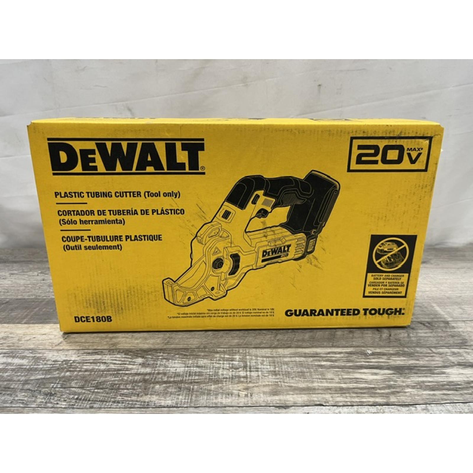 NEW - DEWALT 20V MAX Cordless Plastic Tubing Cutter (Tool Only)