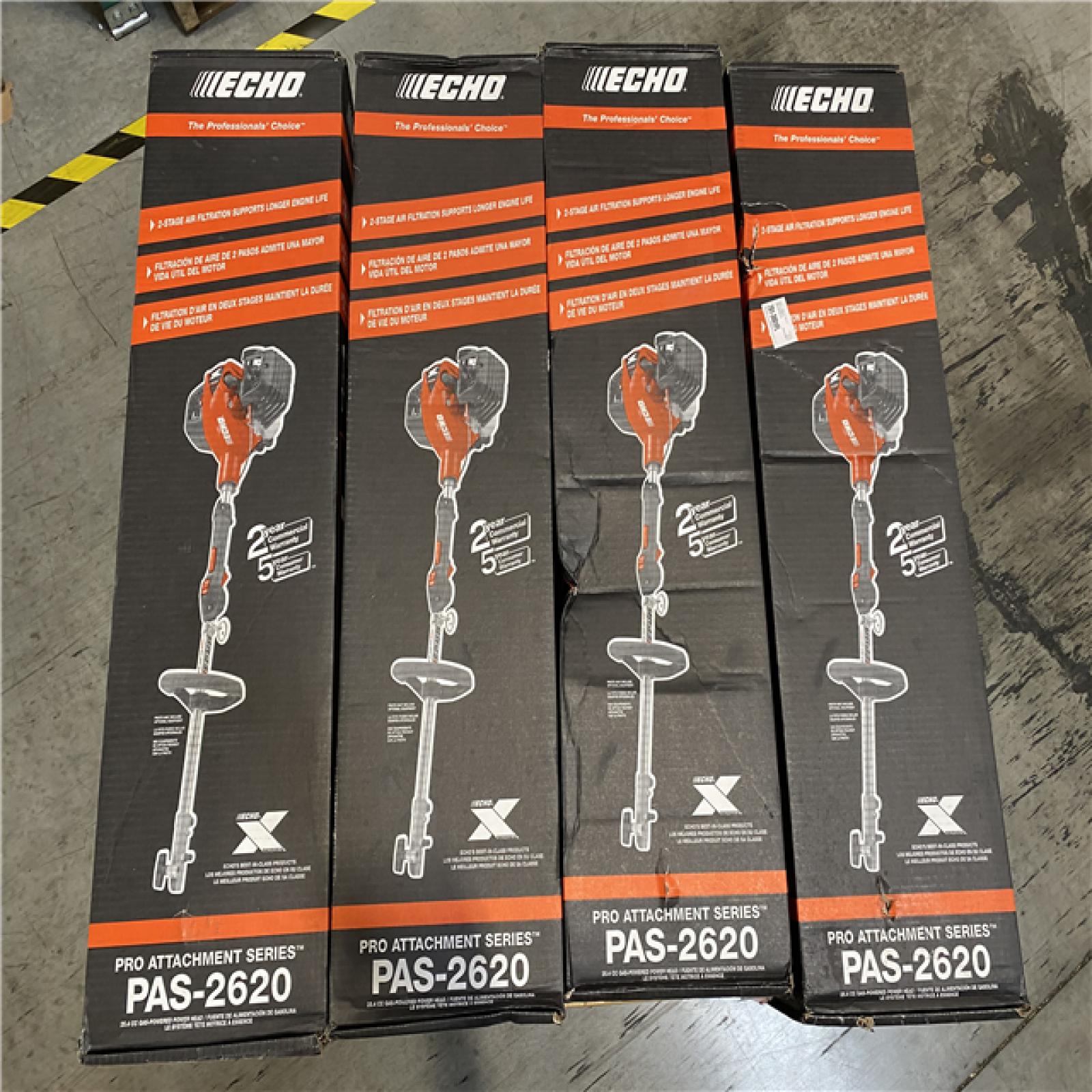 DALLAS LOCATION- NEW!- ECHO 25.4 cc Gas 2-Stroke X Series Attachment Capable Power Head (POWER HEAD ONLY  LOT OF 4)