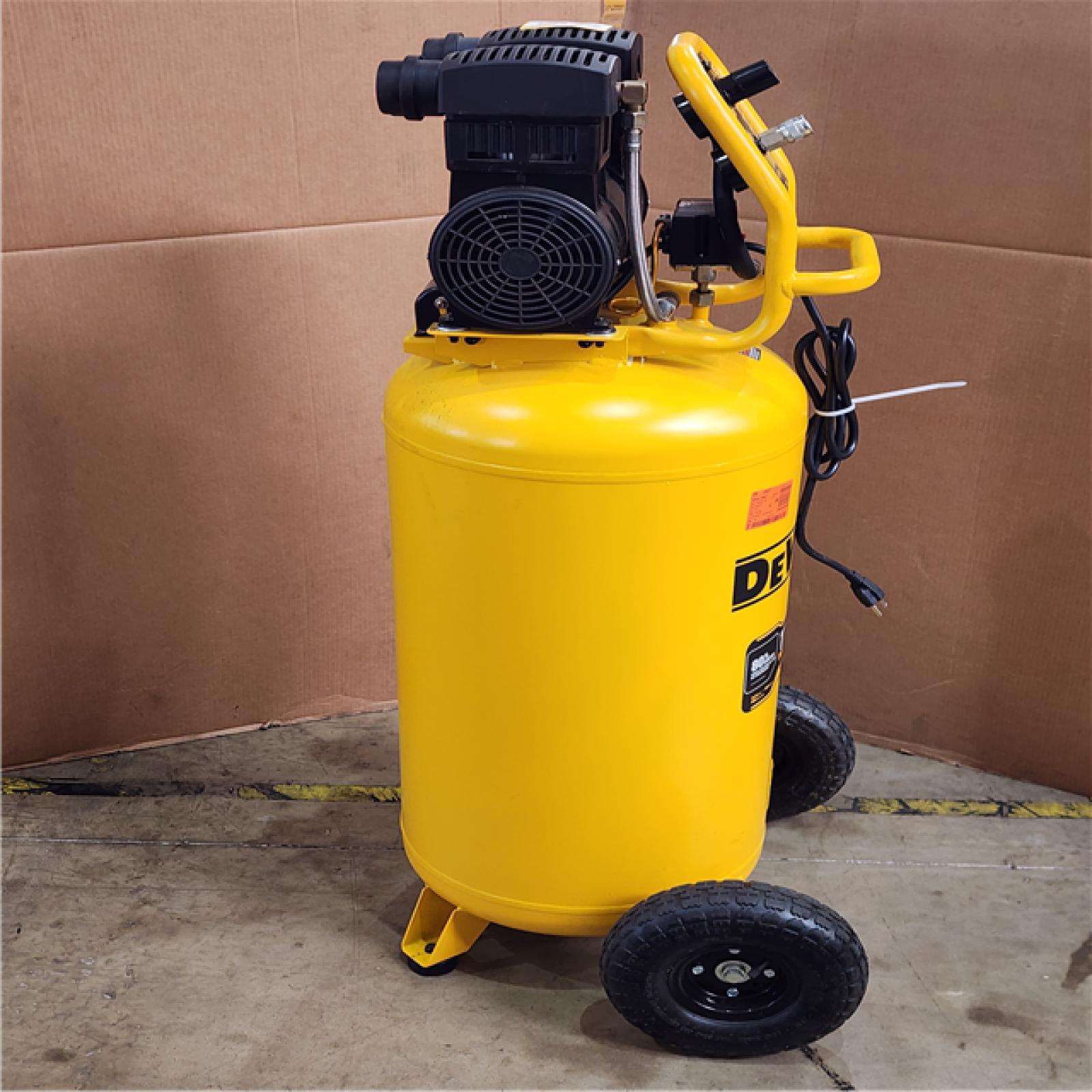 HOUSTON LOCATION - AS-IS DEWALT 26 Gal. 175 PSI Ultra Quiet Portable Electric Air Compressor