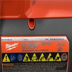AS-IS Milwaukee 12V Lithium-Ion Cordless Compact Spot Blower (Tool-Only)