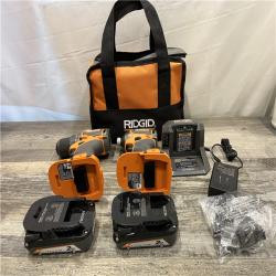 AS-IS RIDGID 18V SubCompact Brushless 2-Tool Combo Kit