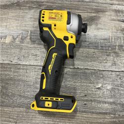 AS-IS DEWALT Atomic 20V Max Lithium-Ion Brushless Cordless Compact 1/4 in. Impact Driver Kit