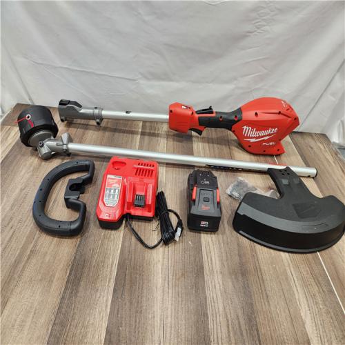 AS-IS - MILWAUKEE M18 FUEL 18V 16 in. Brushless Cordless Battery Powered String Trimmer W/QUIK-LOK Attachment Capability & 8.0 Ah Battery
