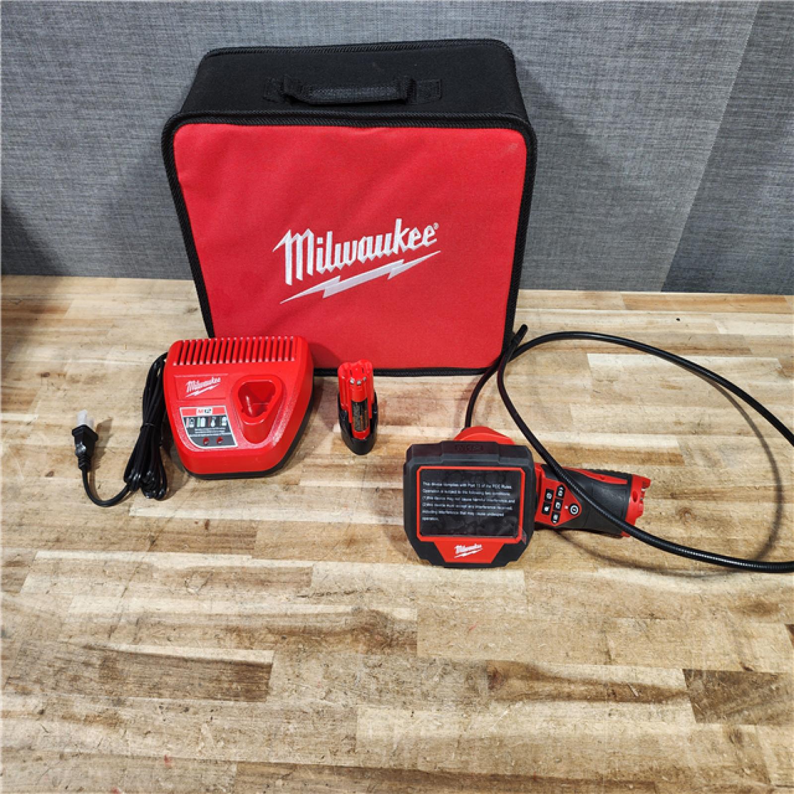 HOUSTON LOCATION - AS - IS Milwaukee 12V Lithium-Ion Cordless M-SPECTOR 360-Degree 4 ft. Inspection Camera Kit