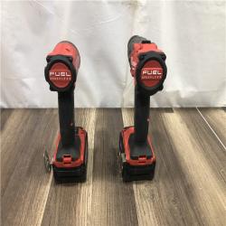 AS-IS Milwaukee FUEL 18V Lithium-Ion Brushless Cordless Hammer Drill and Impact Driver Combo Kit