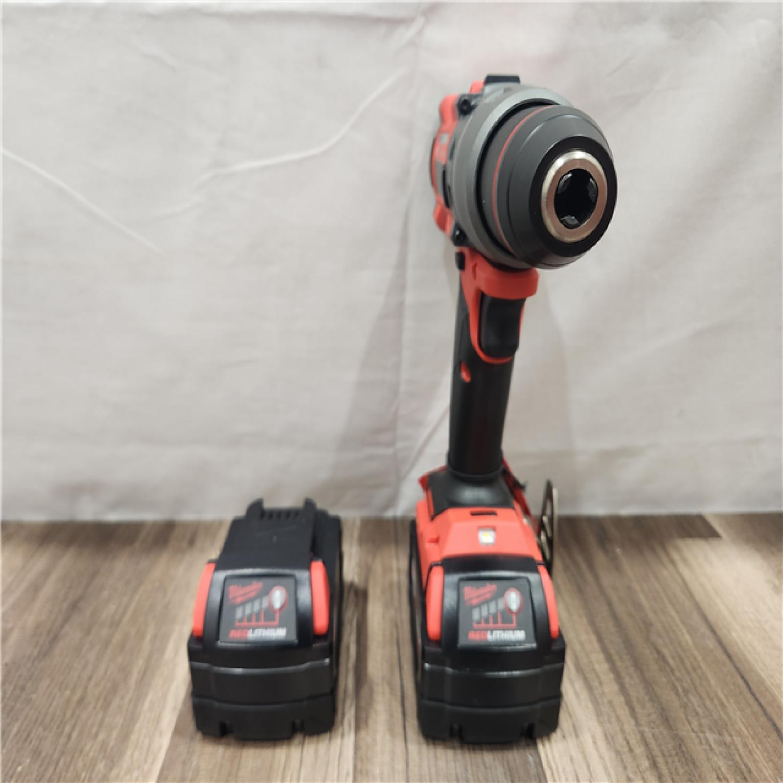 AS-IS- Milwaukee M18 FUEL Lithium-Ion Brushless Cordless 1/2 Drill/Driver Kit