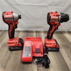 AS-IS- Milwaukee M18 Compact Brushless 2-Tool Combo Kit