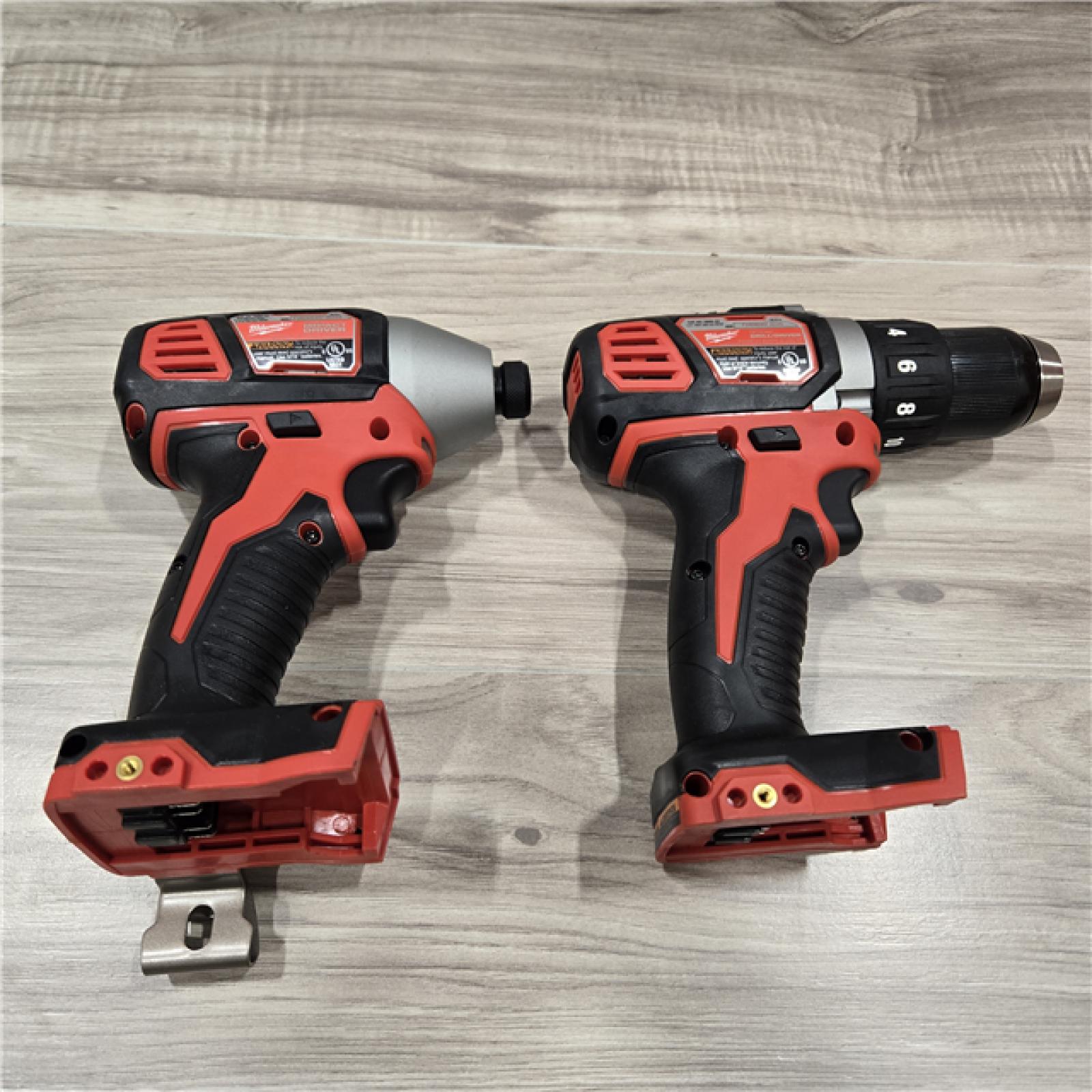 LIKE NEW- Milwaukee 18V Cordless Brushed 2 Tool Drill/Driver and Impact Driver Kit