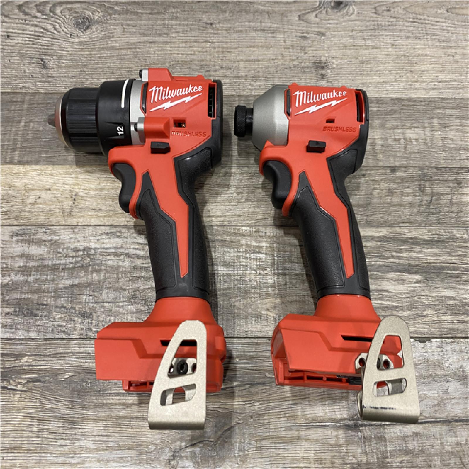 AS-IS Milwaukee 18V Lithium-Ion Brushless Cordless Compact Drill/Impact Combo Kit