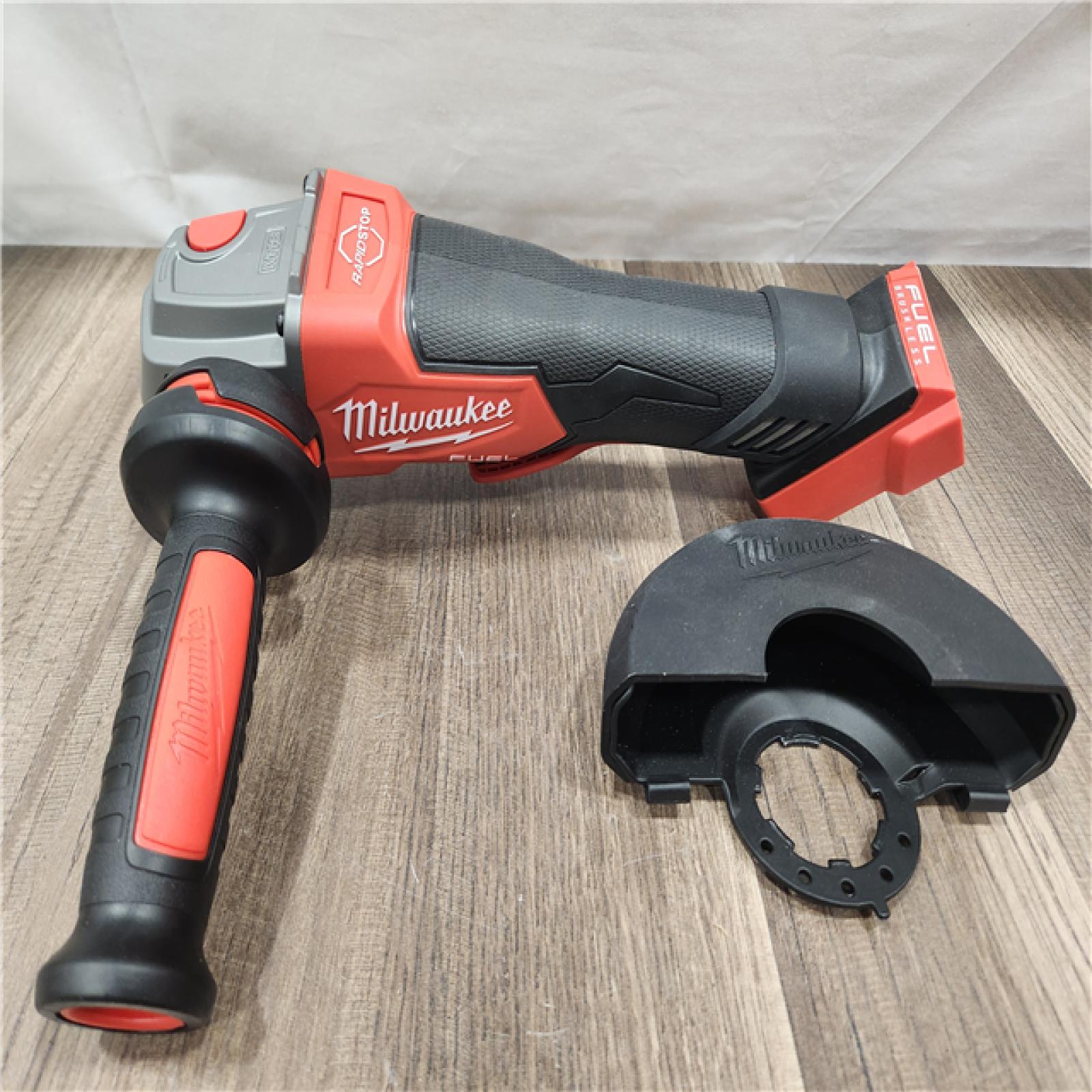 AS-IS- Milwaukee FUEL 18-Volt Lithium-Ion Brushless Cordless 4-1/2 in./5 in. Grinder W/Paddle Switch (Tool-Only)