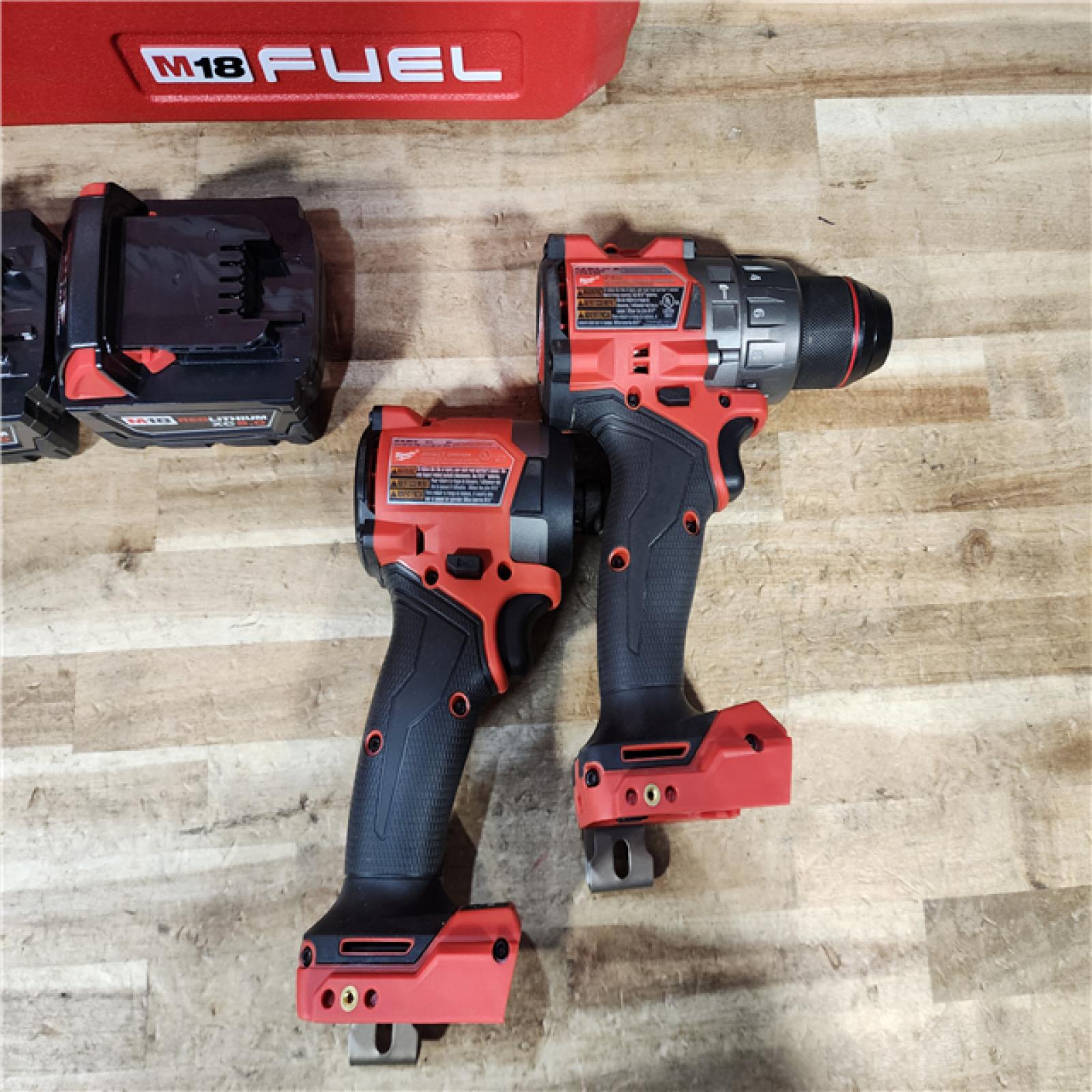 HOUSTON LOCATION - AS - IS Milwaukee FUEL 18V Lithium-Ion Brushless Cordless Hammer Drill and Impact Driver Combo Kit